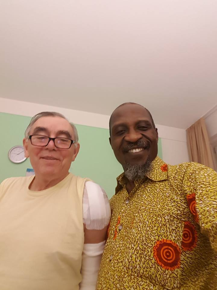 my lovely papa at the hospital