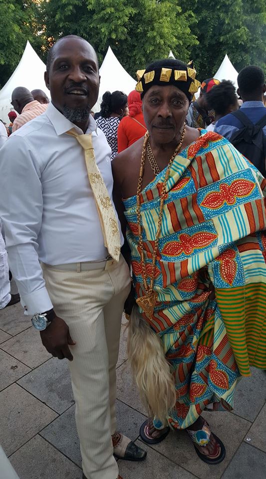 together with nana sir jordan at african party hamburg shalom