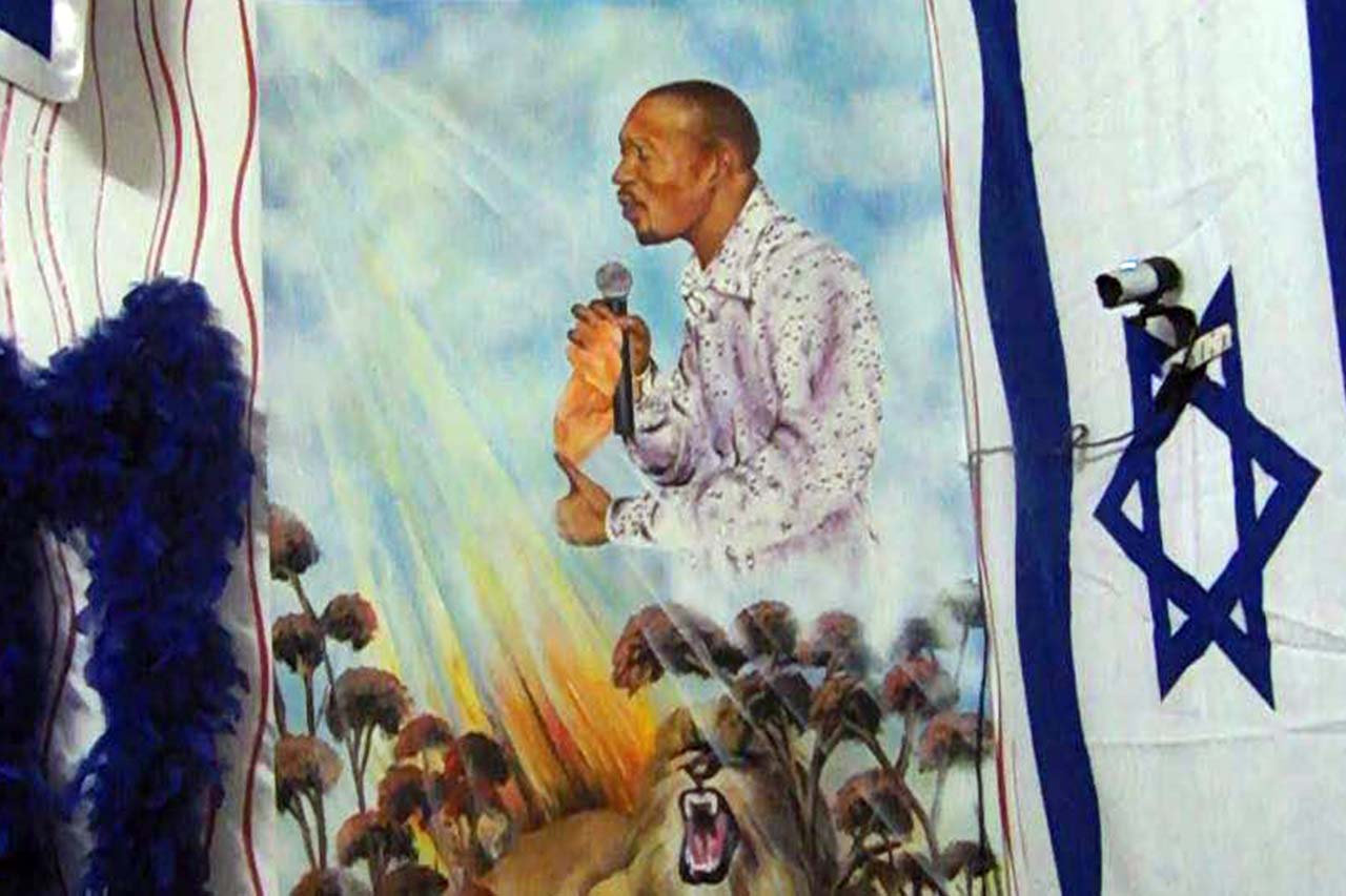 Home Evangelist painted on canvas